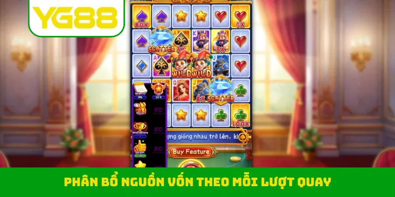 Phân bổ nguồn vốn theo mỗi lượt quay